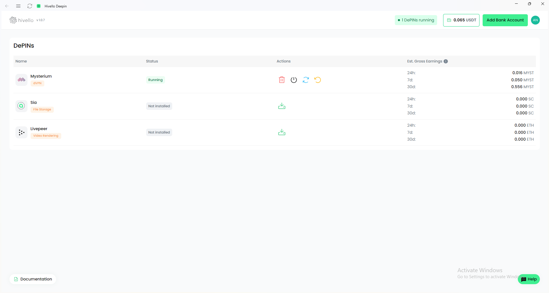After completely installed